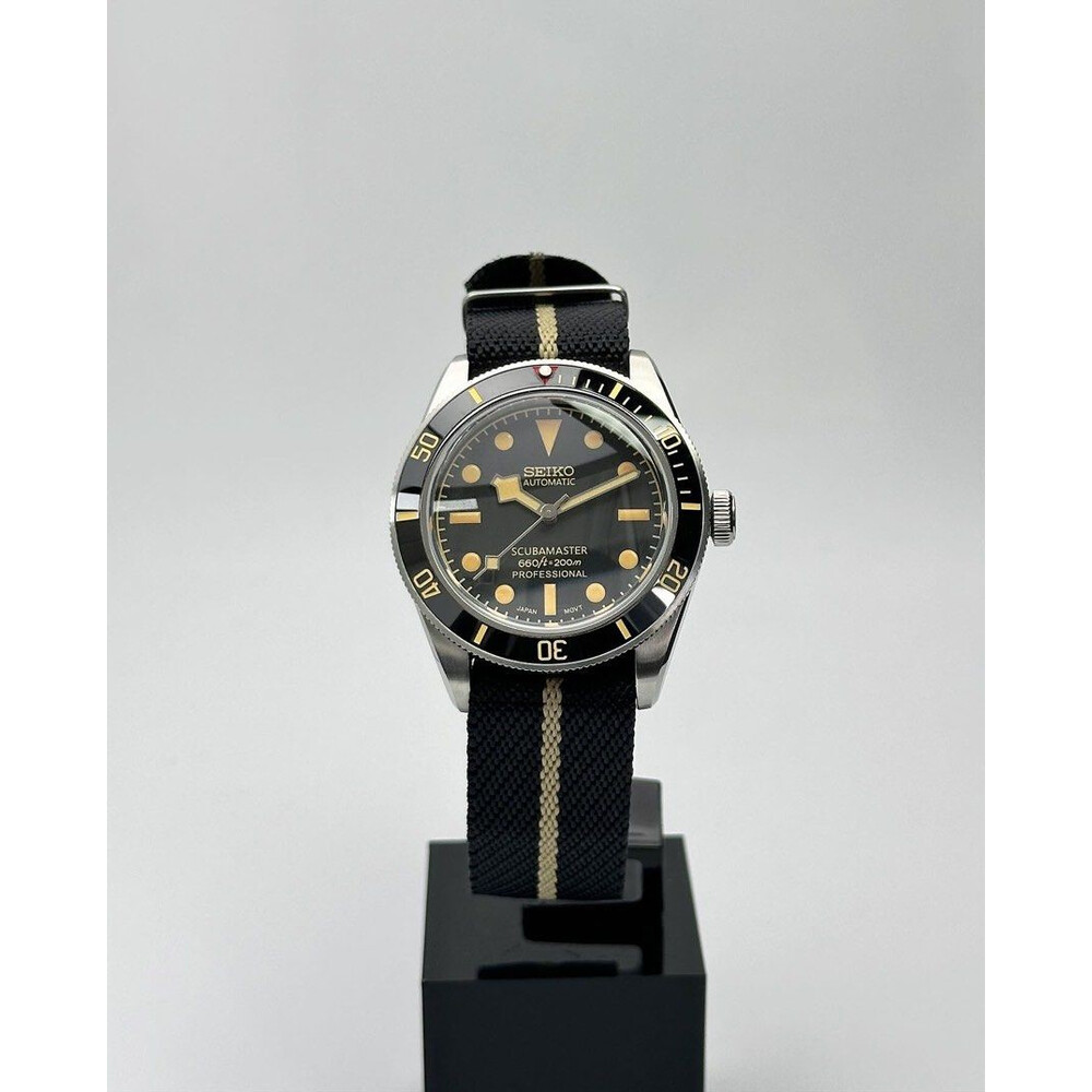 Custom Seiko Mod • BB58 no-date on Nato • 39mm